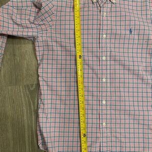 Ralph Lauren Red and Blue Plaid Button Down Shirt